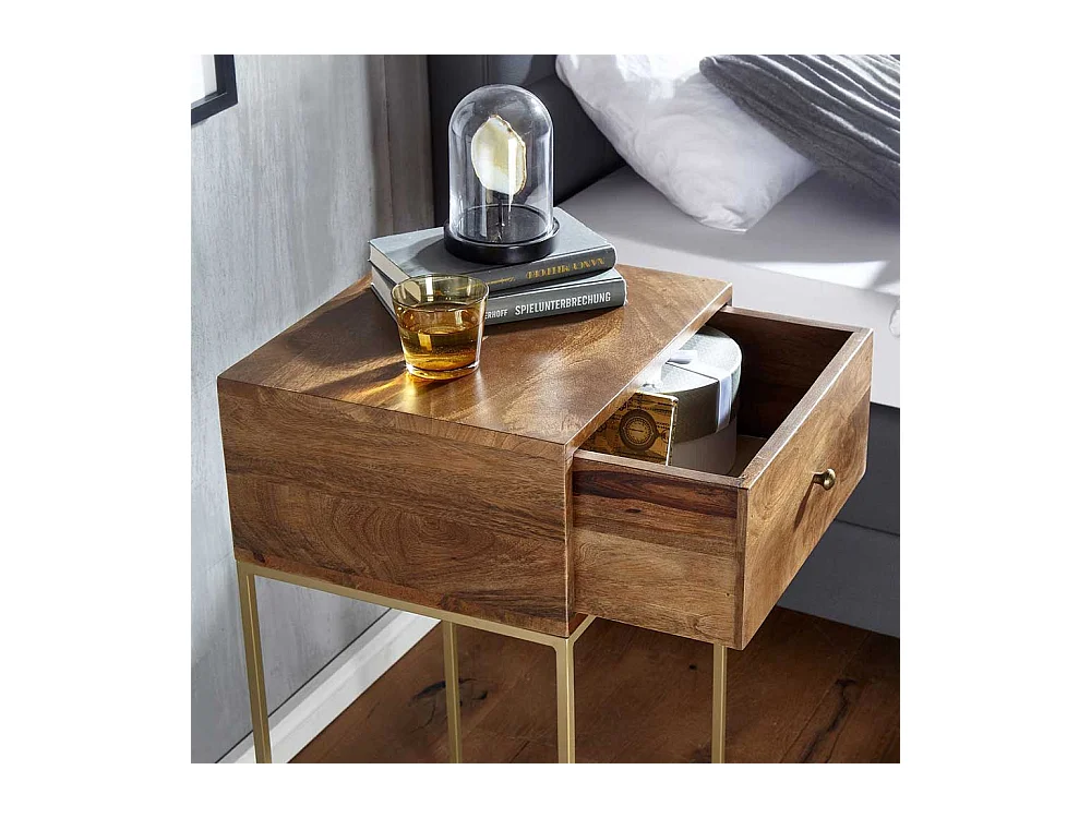 Boxbett Nachtkommode mit einer Schublade 76 cm hoch - 40 cm breit