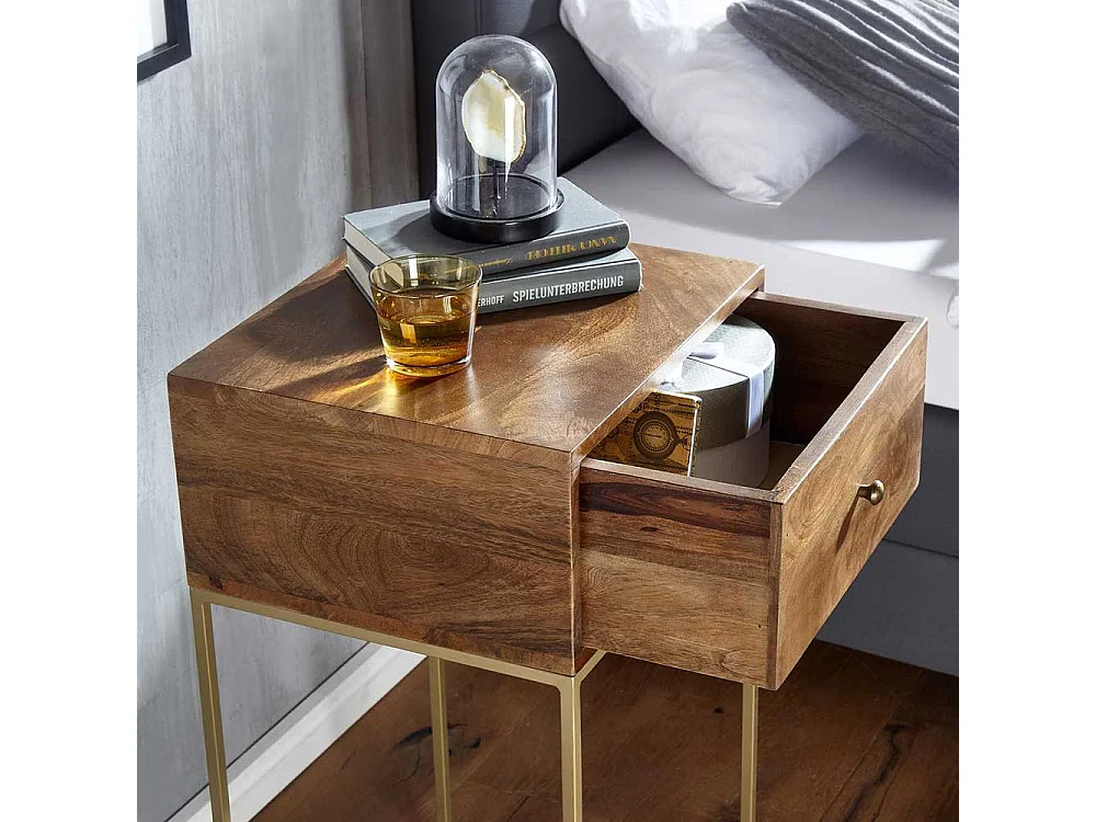 Boxbett Nachtkommode mit einer Schublade 76 cm hoch - 40 cm breit