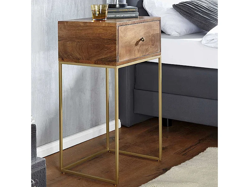 Boxbett Nachtkommode mit einer Schublade 76 cm hoch - 40 cm breit