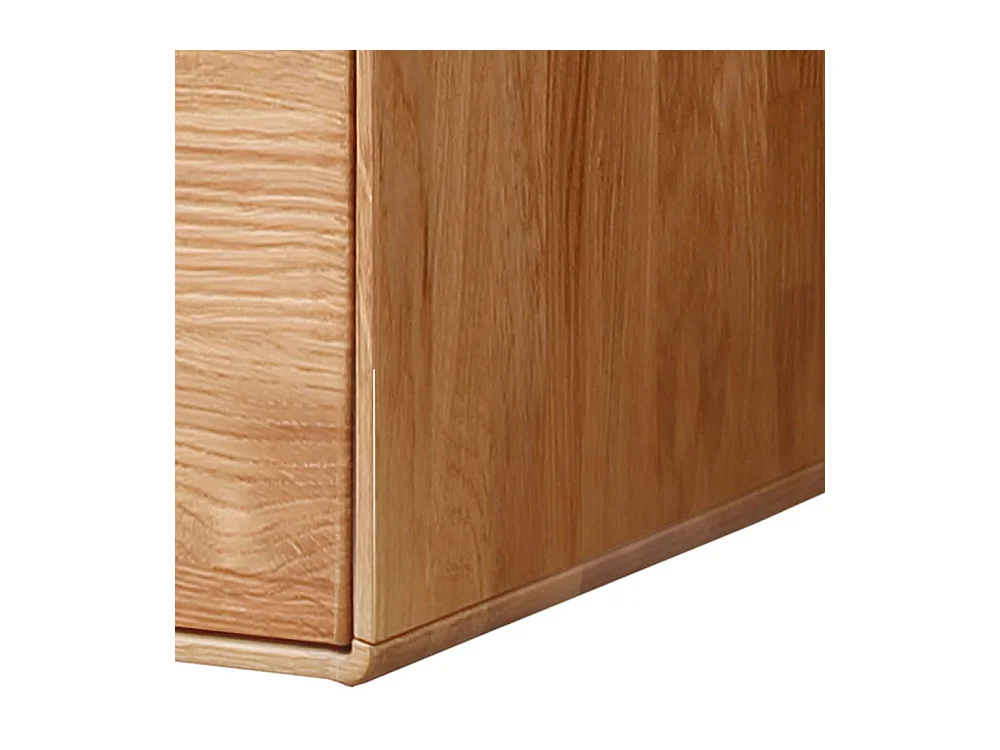 Nachtkommode Nachtschrank aus Wildeiche Massivholz mit Griffmulden