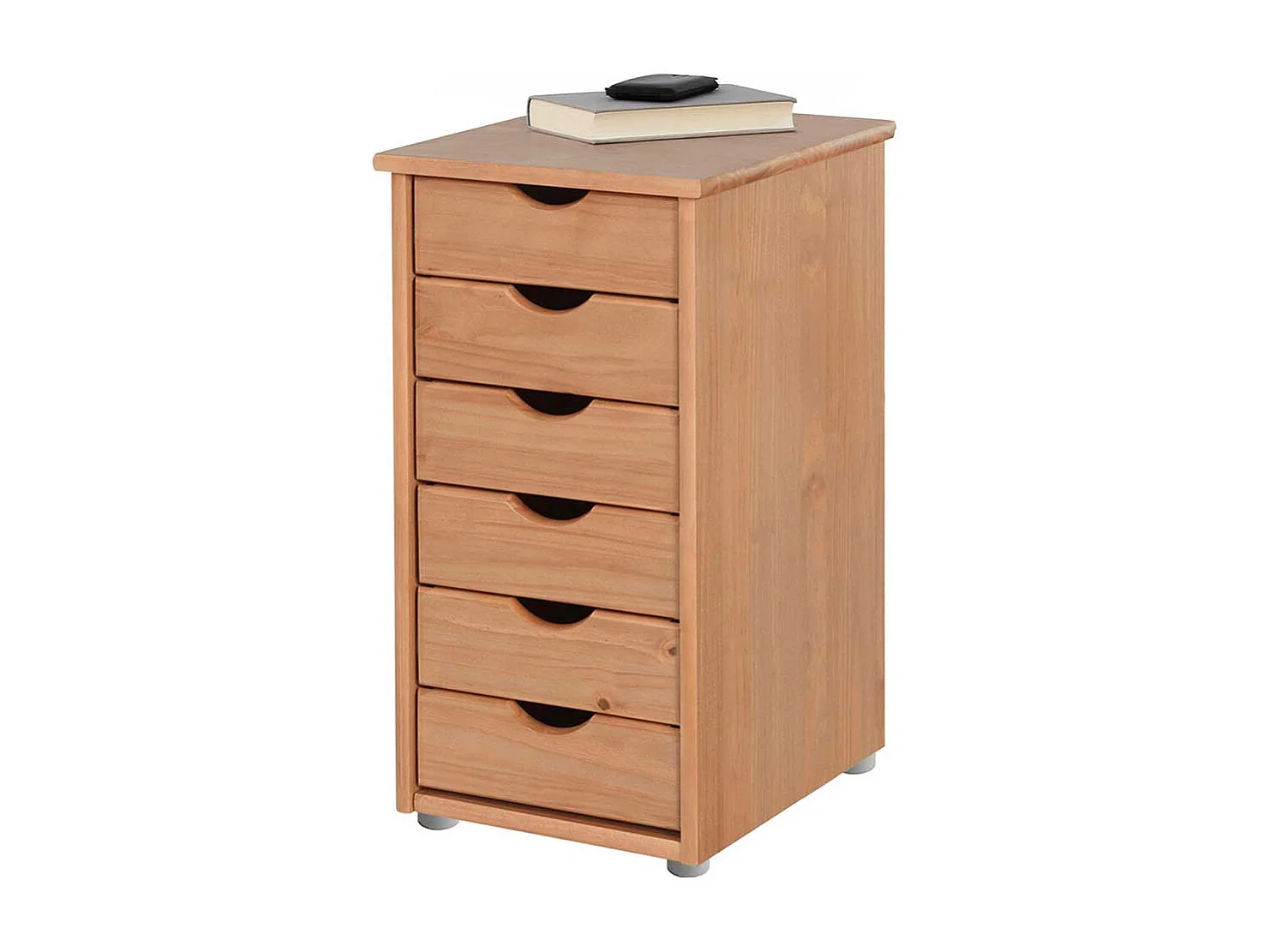 Kommode aus Kiefer Massivholz gebeizt und geölt sechs Schubladen