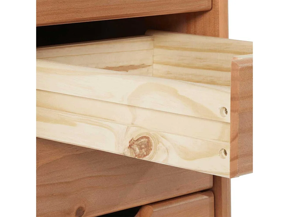 Kommode aus Kiefer Massivholz gebeizt und geölt sechs Schubladen