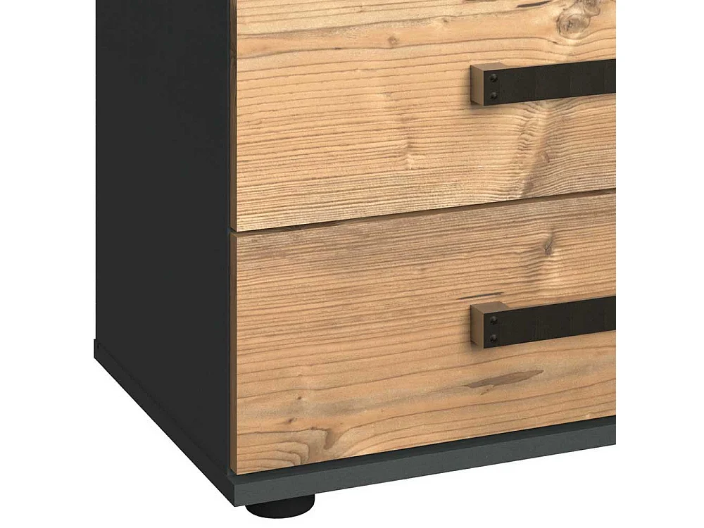 Schlafzimmerkommode im Industry und Loft Stil 58 cm hoch