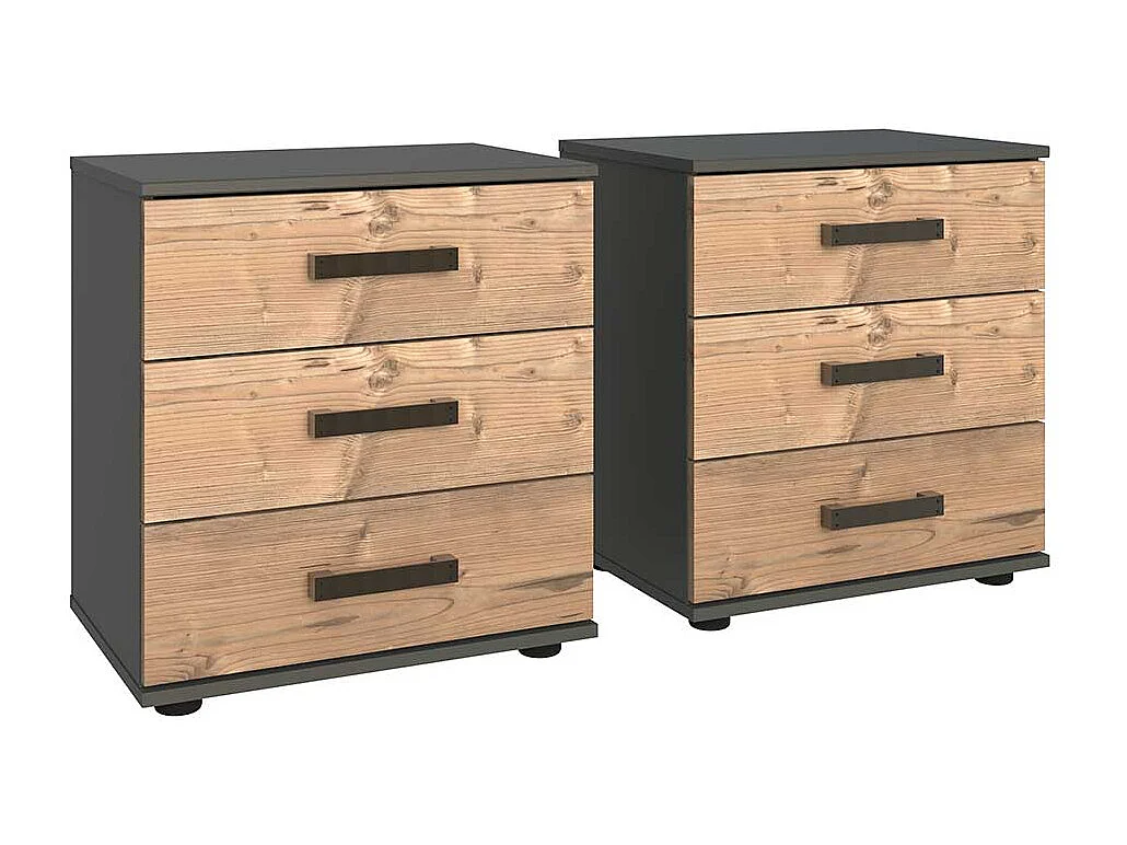 Schlafzimmerkommode im Industry und Loft Stil 58 cm hoch