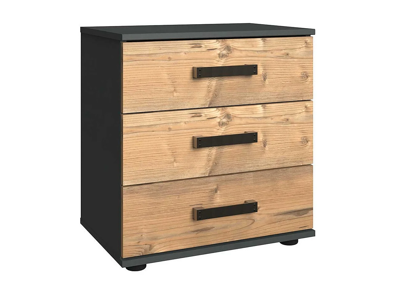 Schlafzimmerkommode im Industry und Loft Stil 58 cm hoch