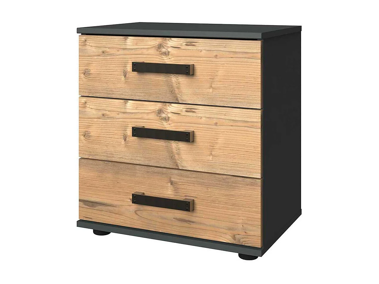 Schlafzimmerkommode im Industry und Loft Stil 58 cm hoch