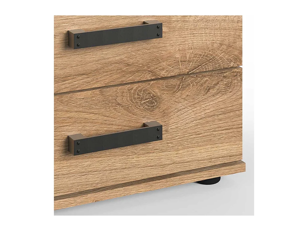 Nachtschränkchen im Industry und Loft Stil drei Schubladen