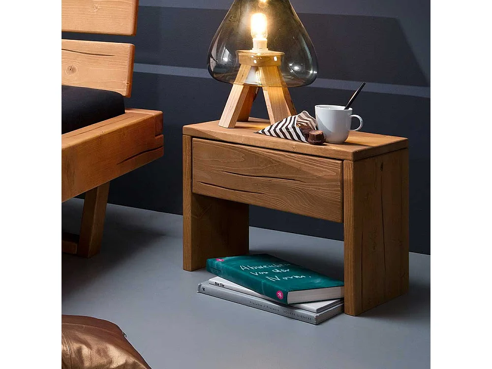 Schlafkommode aus Kiefer Massivholz Eiche Honigfarben