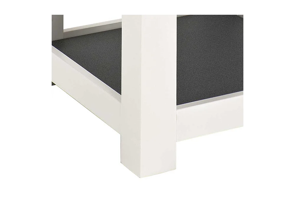 Nachtkommode für Boxspringbett Weiß Grau