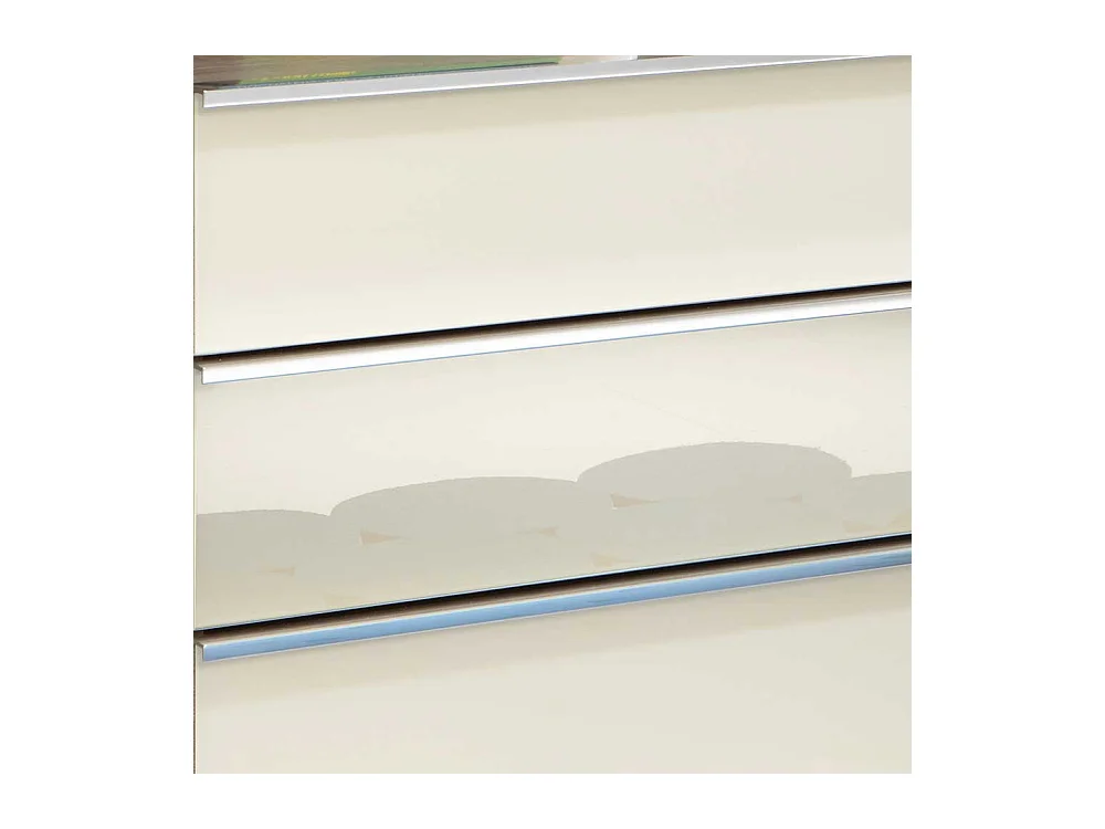 Nachtkonsole mit 3 Schubladen Creme Eiche Trüffel