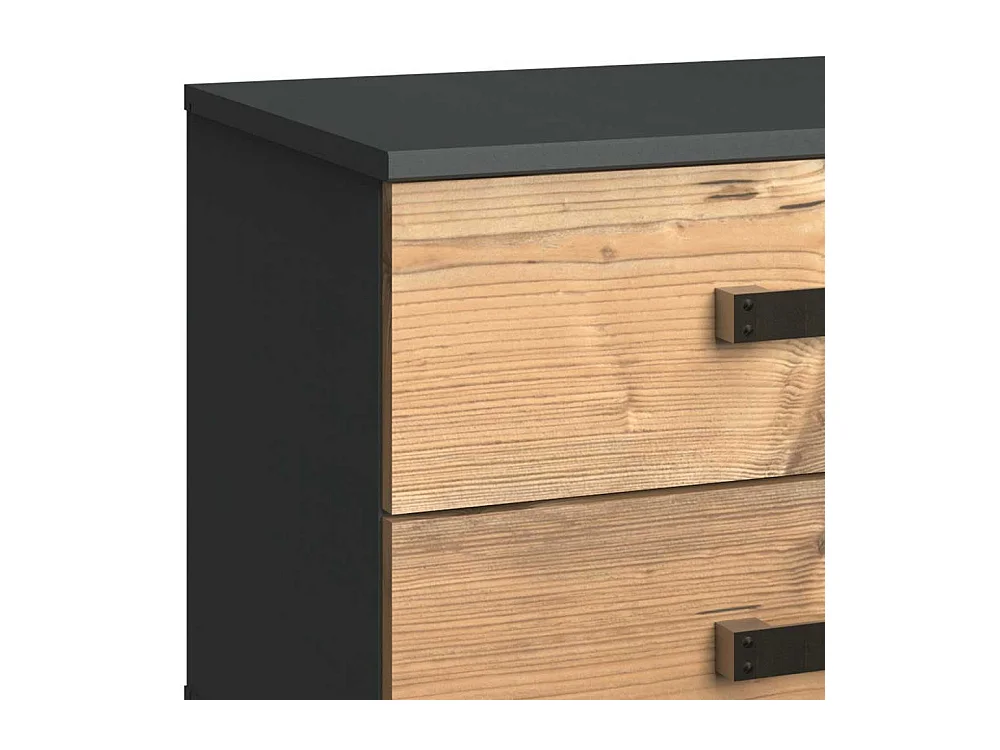 Schlafzimmerkommode im Industry und Loft Stil 58 cm hoch