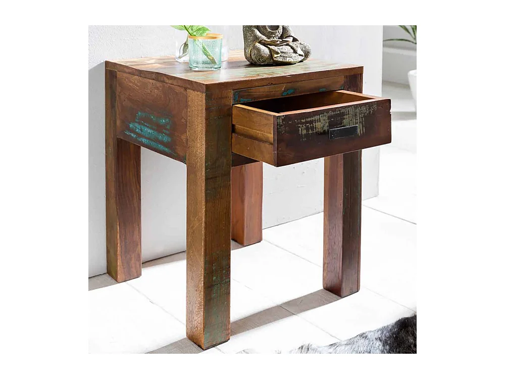 Nachtkonsole in Braun Bunt Shabby Chic