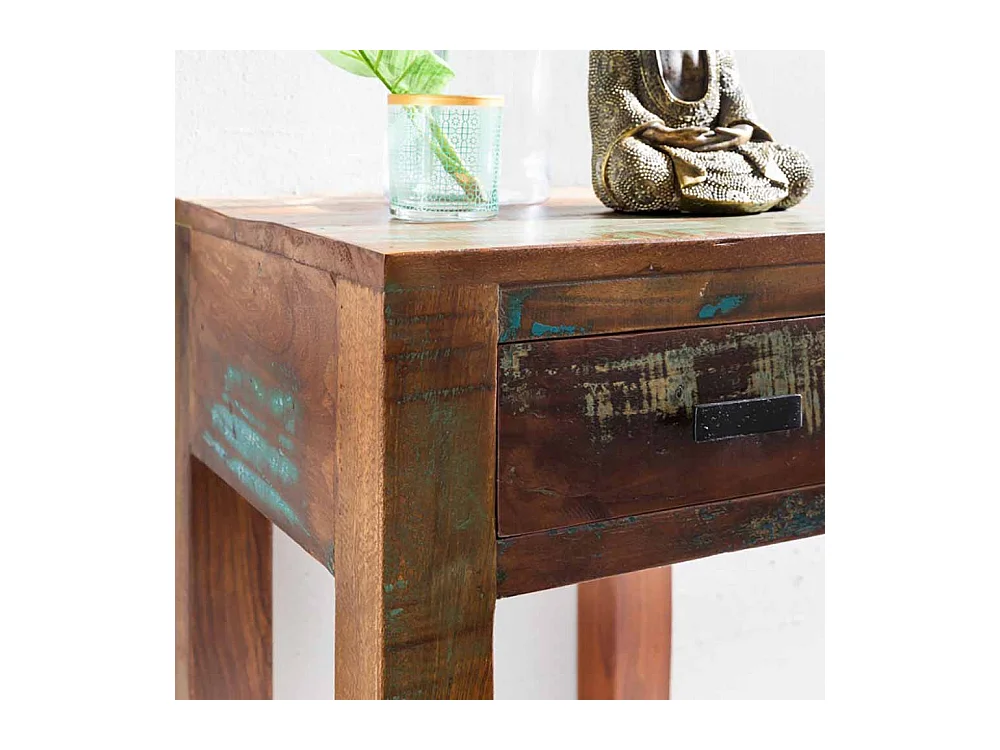 Nachtkonsole in Braun Bunt Shabby Chic