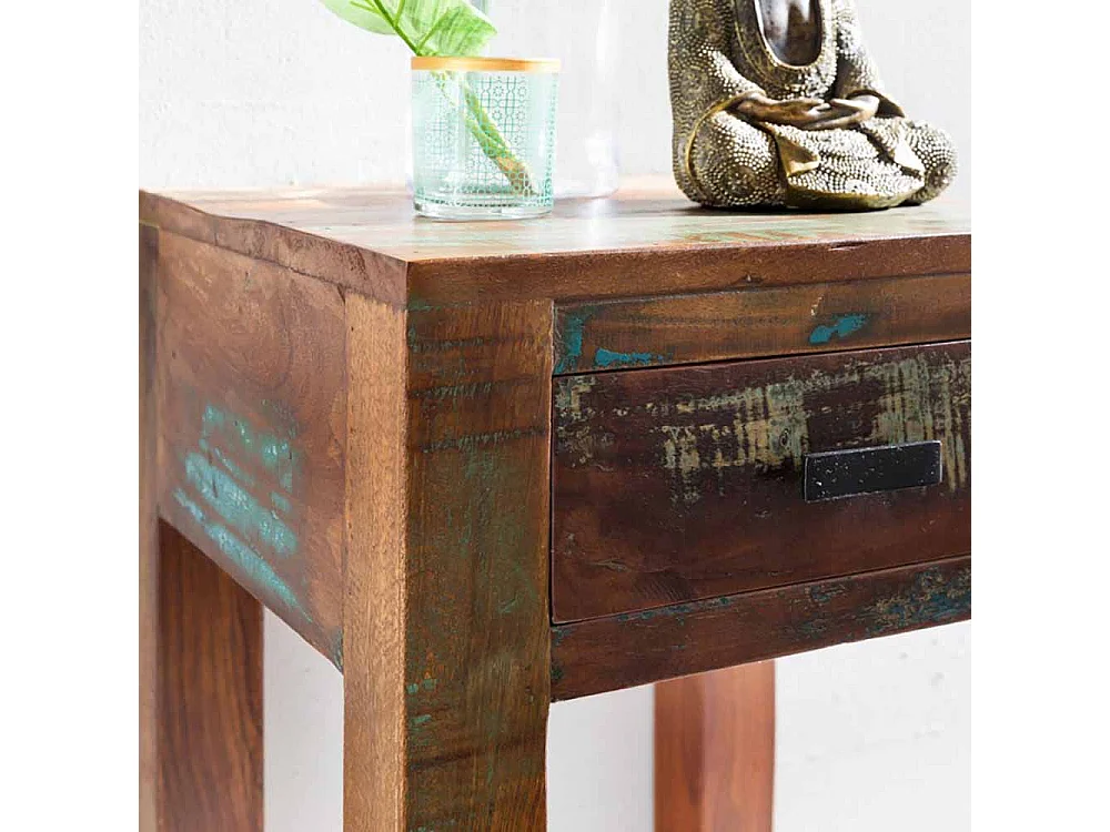 Nachtkonsole in Braun Bunt Shabby Chic