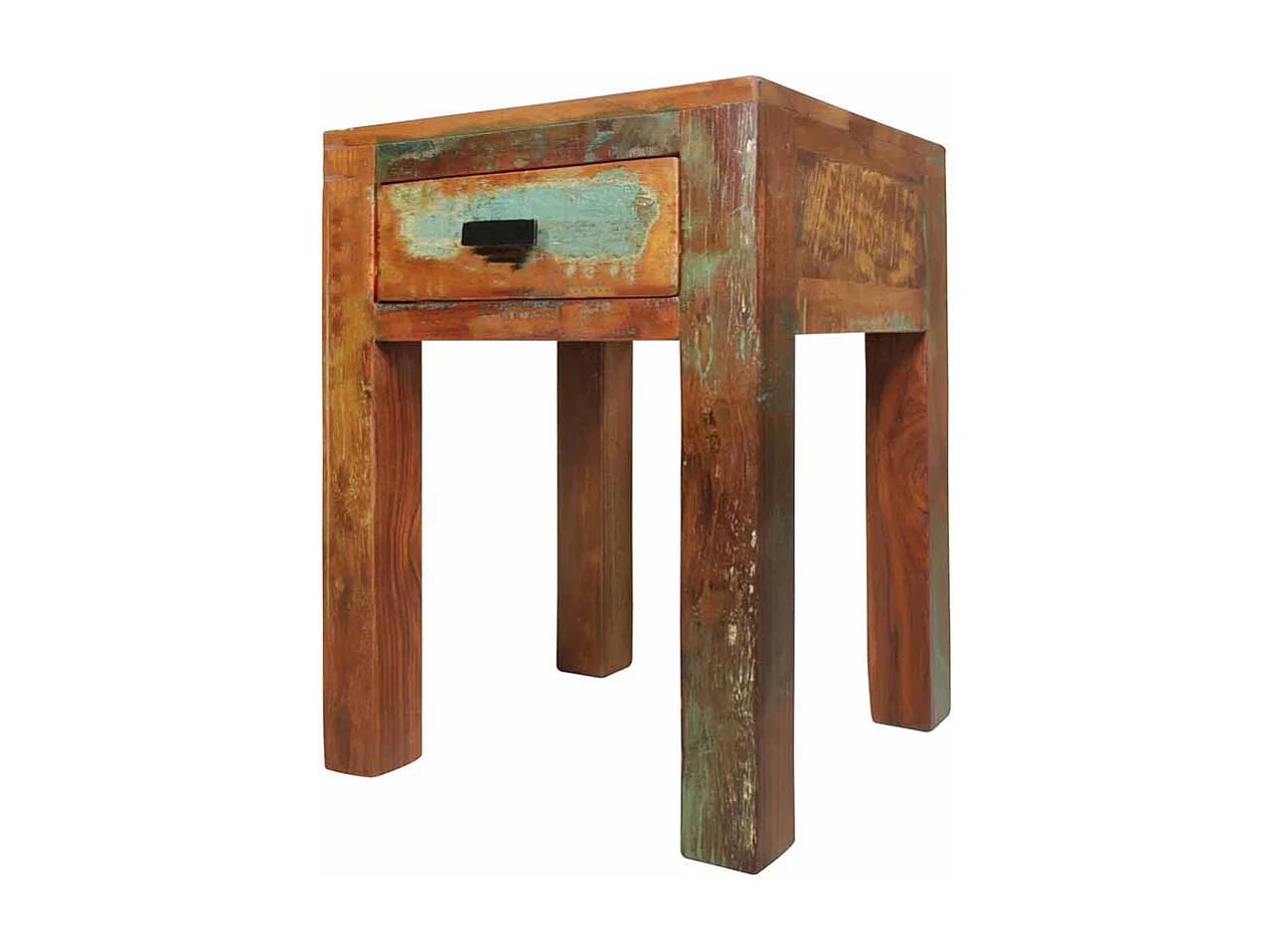 Nachtkonsole in Braun Bunt Shabby Chic