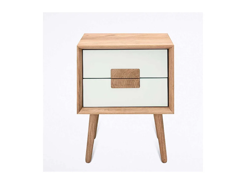 Nachtkommode in Weiß mit