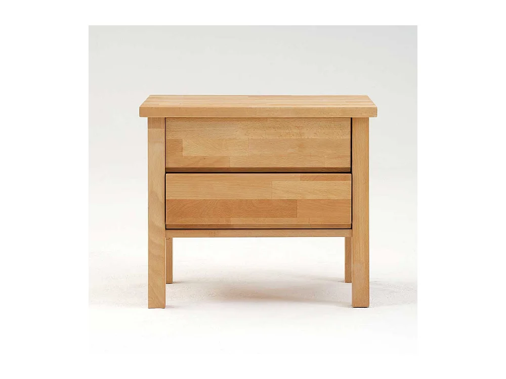 Nachtkommode aus Buche Massivholz mit Schubladen