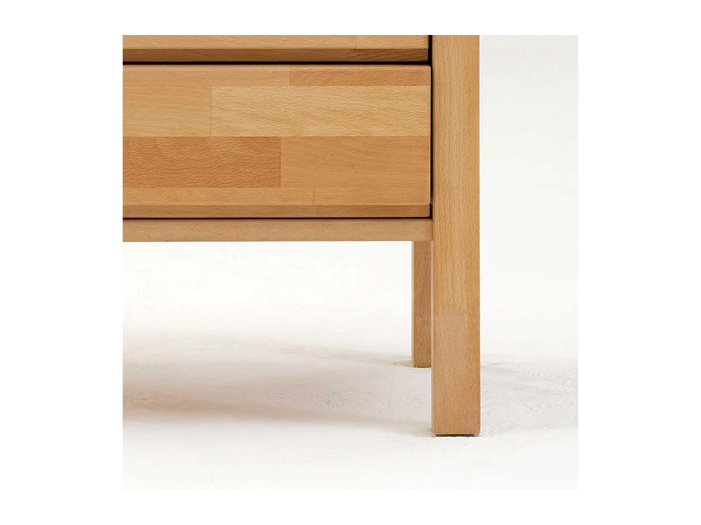 Nachtkommode aus Buche Massivholz mit Schubladen