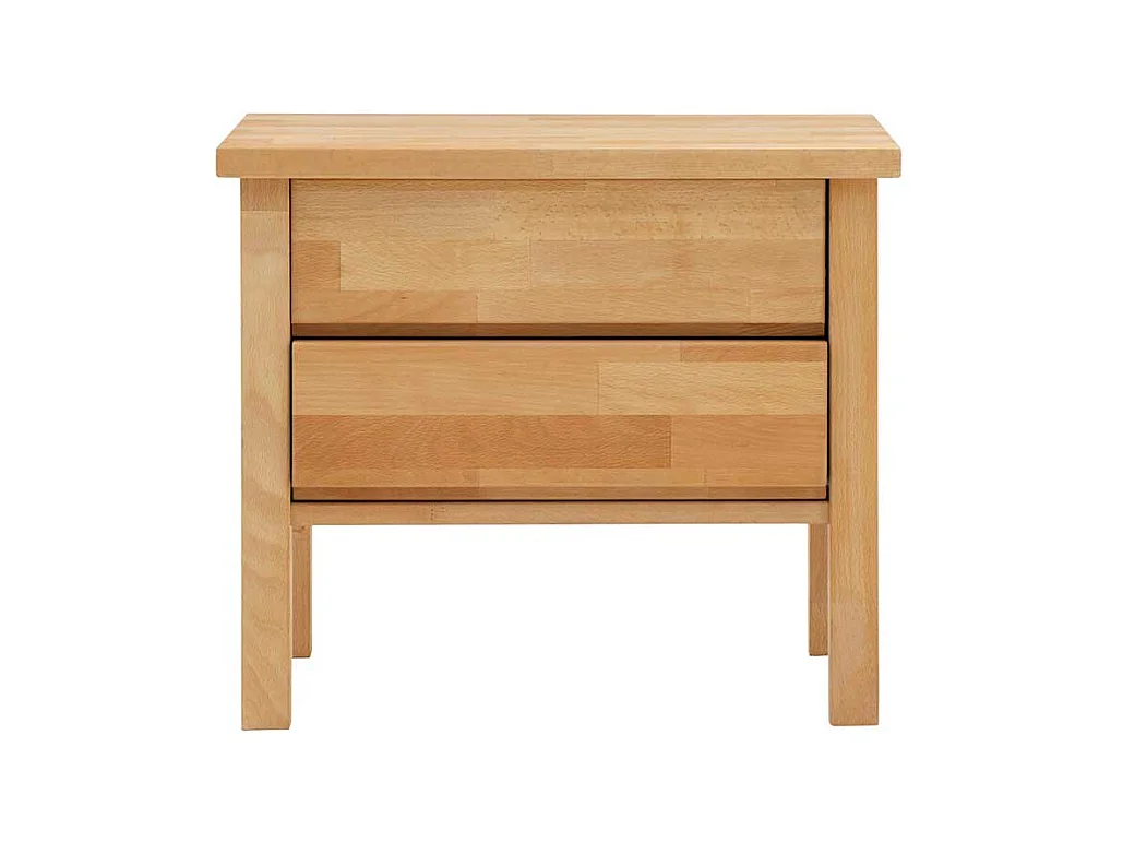 Nachtkommode aus Buche Massivholz mit Schubladen