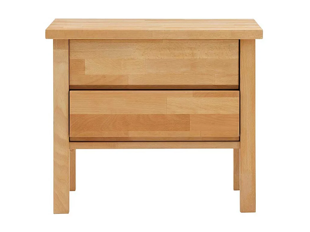 Nachtkommode aus Buche Massivholz mit Schubladen