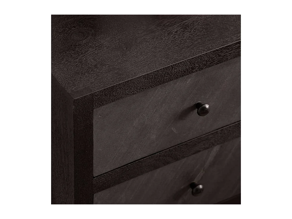 Nachtkonsole Bettkommode mit drei Schubladen und Bügelgestell