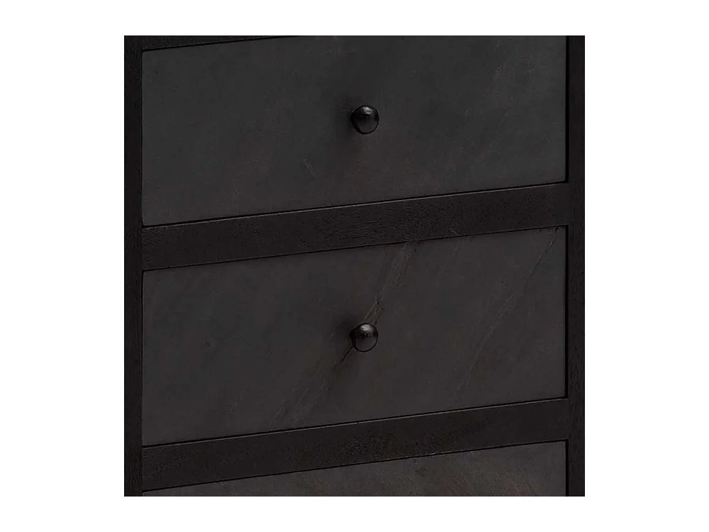 Nachtkonsole Bettkommode mit drei Schubladen und Bügelgestell