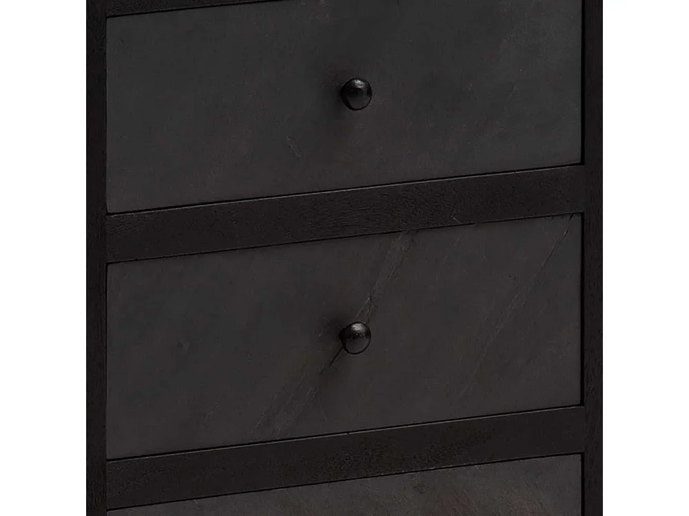 Nachtkonsole Bettkommode mit drei Schubladen und Bügelgestell