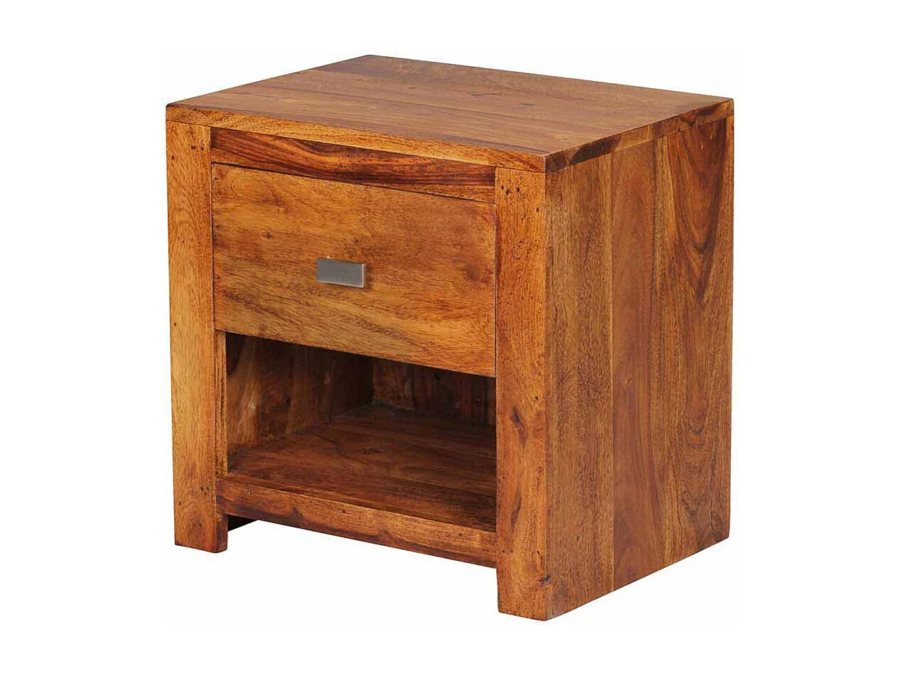 Nachtkonsölchen aus Sheesham Massivholz Landhaus