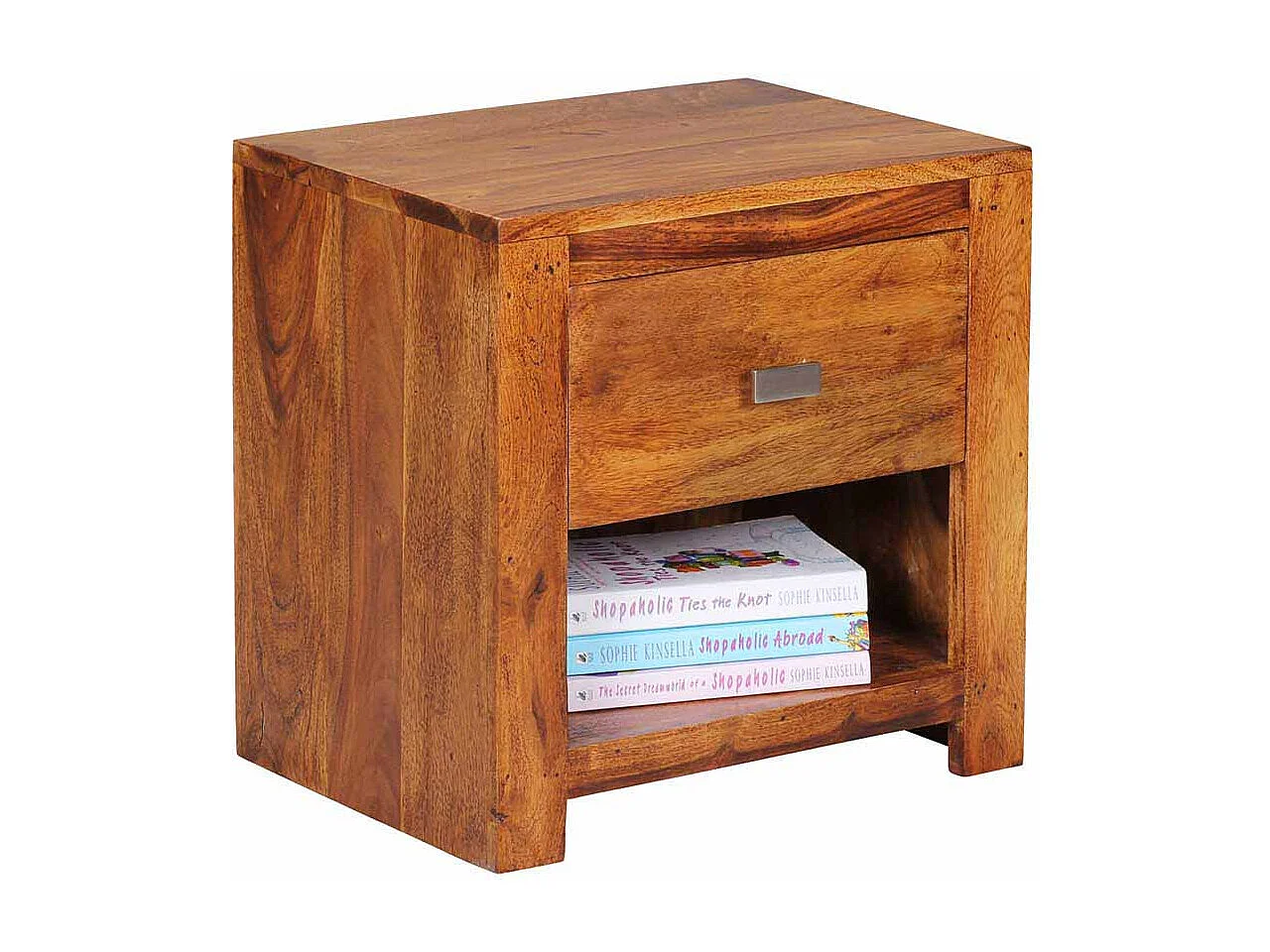 Nachtkonsölchen aus Sheesham Massivholz Landhaus