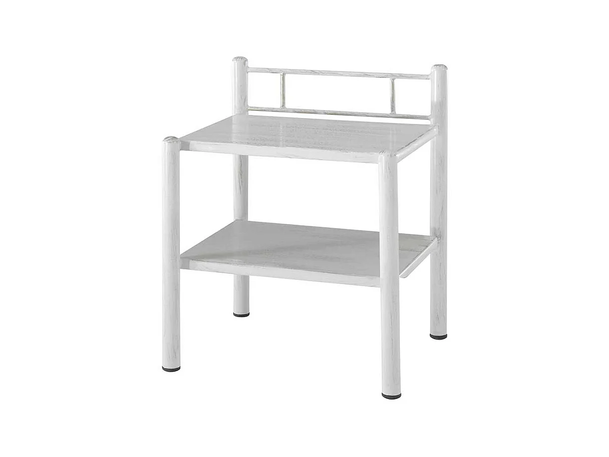 Nachtkonsole aus Gusseisen Weiß