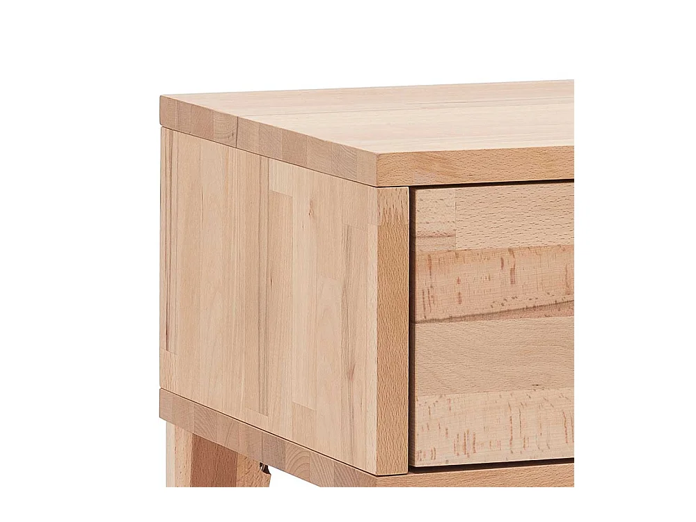 Nachttisch aus Kernbuche massiv Schublade