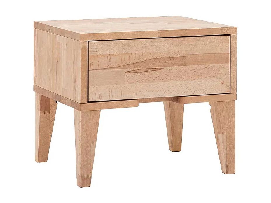 Nachttisch aus Kernbuche massiv Schublade