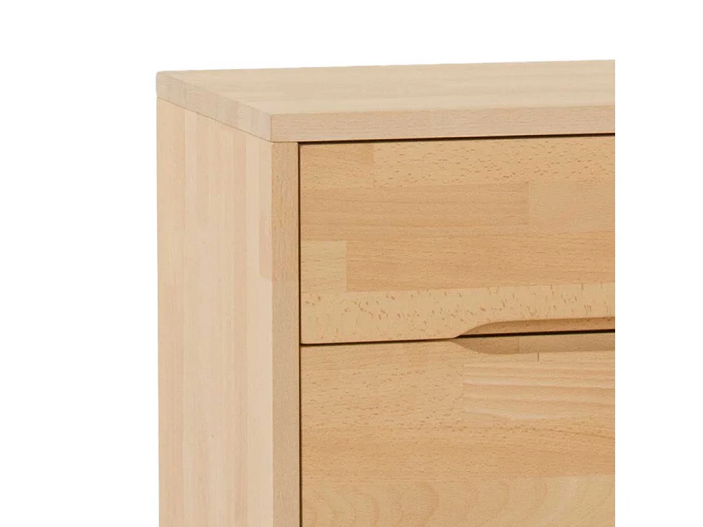Nachtkonsole aus Buche Massivholz 2 Schubladen