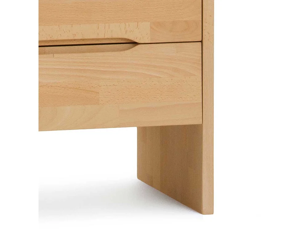 Nachtkonsole aus Buche Massivholz 2 Schubladen
