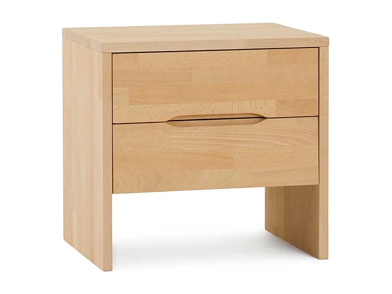 Nachtkonsole aus Buche Massivholz 2 Schubladen