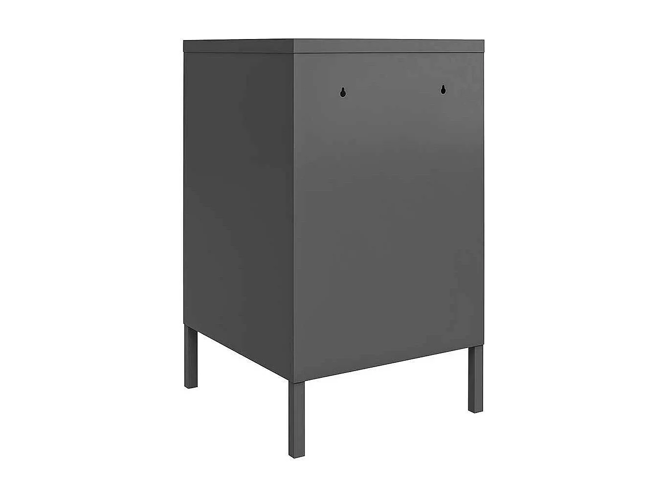 Nachttisch mit Vierfußgestell aus Metall pulverbeschichtet