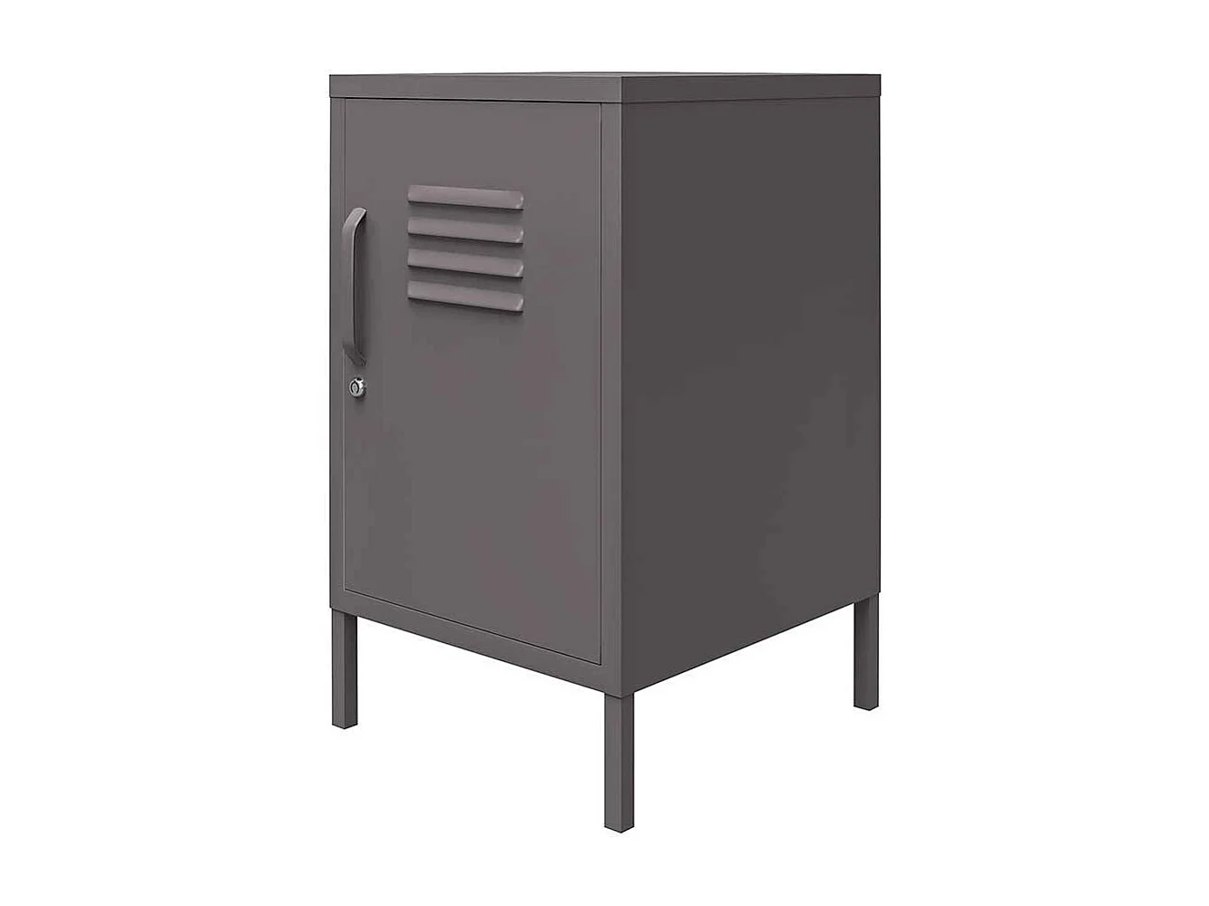 Nachttisch mit Vierfußgestell aus Metall pulverbeschichtet