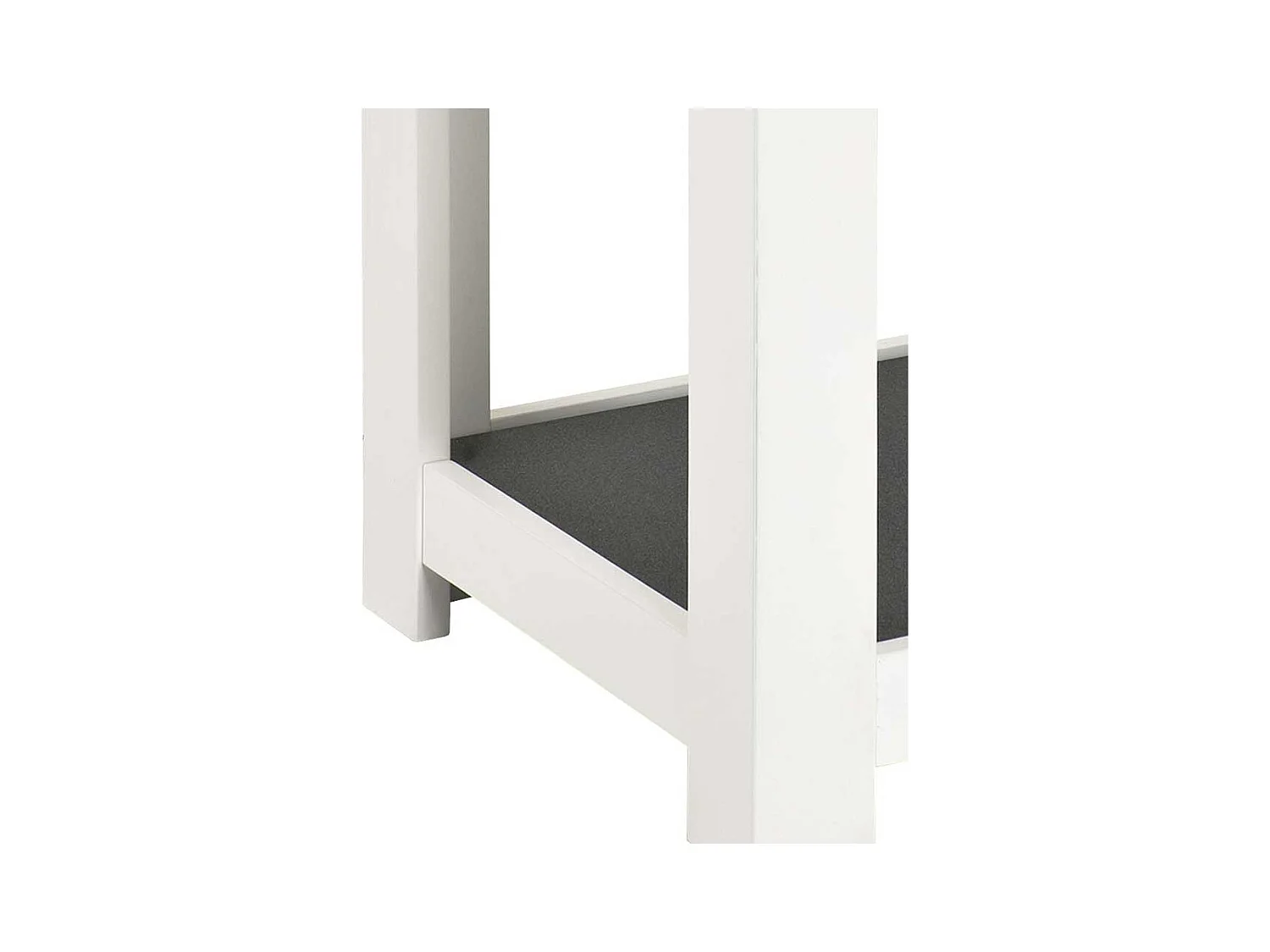 Nachtkonsole mit Schublade Weiß Grau