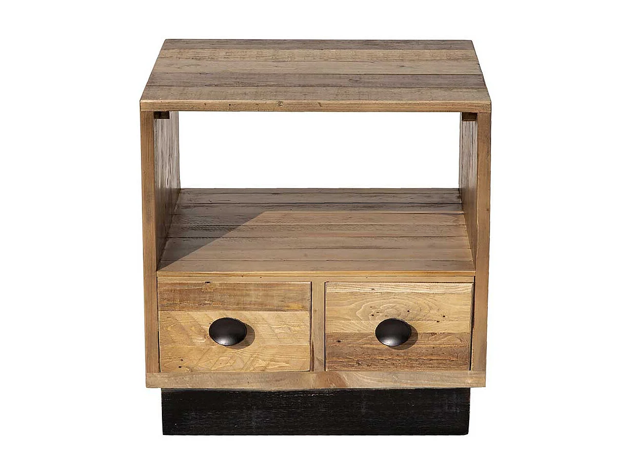 Schlafkommode aus Pinie Recyclingholz 45 cm breit