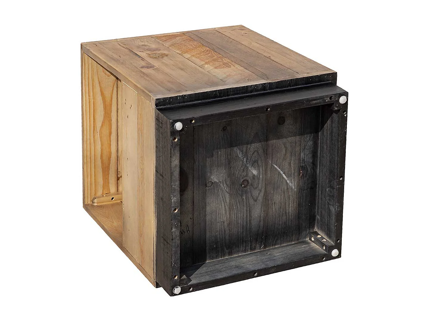 Schlafkommode aus Pinie Recyclingholz 45 cm breit