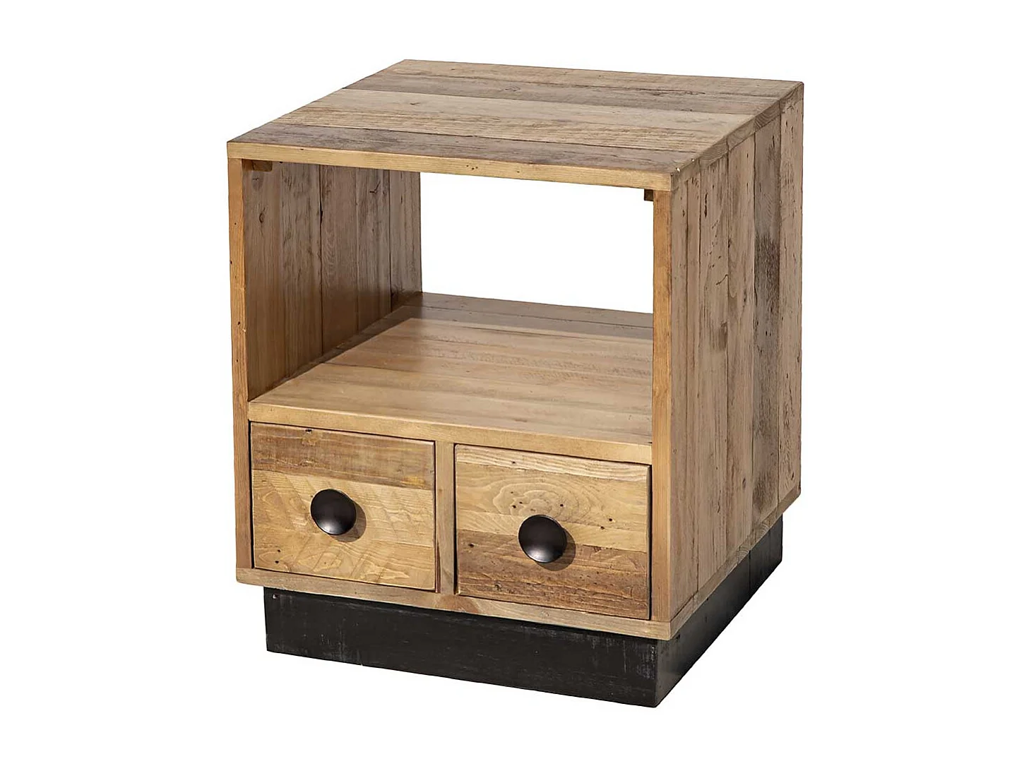 Schlafkommode aus Pinie Recyclingholz 45 cm breit