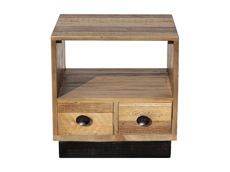 Schlafkommode aus Pinie Recyclingholz 45 cm breit