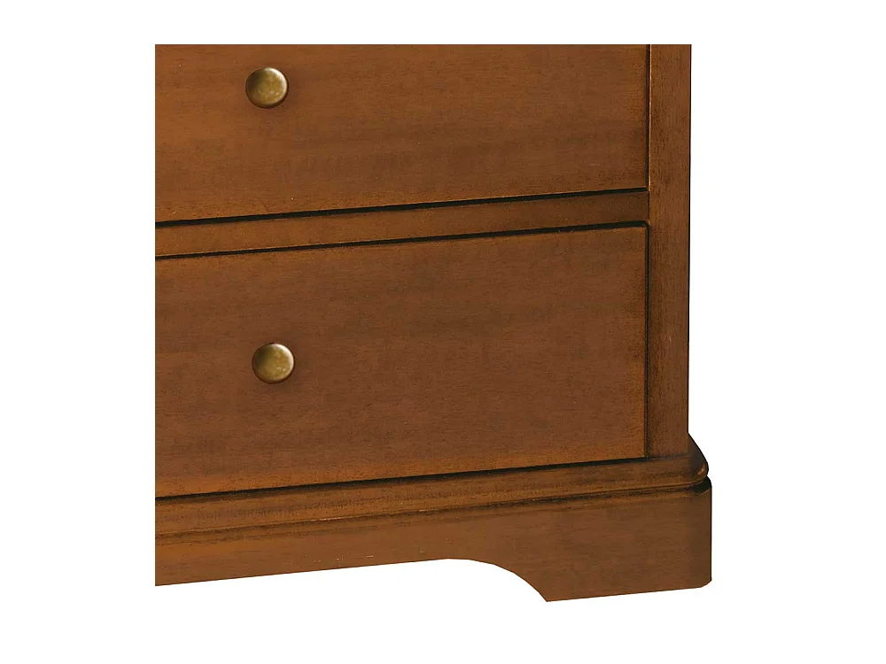 Nachttischschränkchen in Nussbaumfarben drei Schubladen