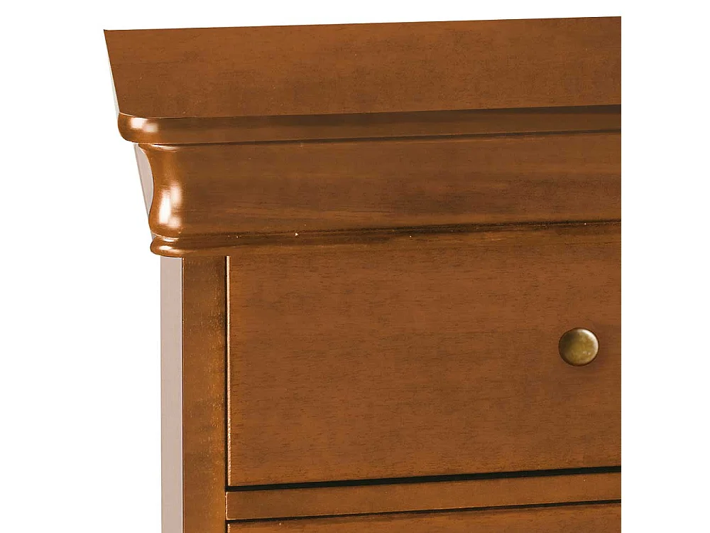 Nachttischschränkchen in Nussbaumfarben drei Schubladen