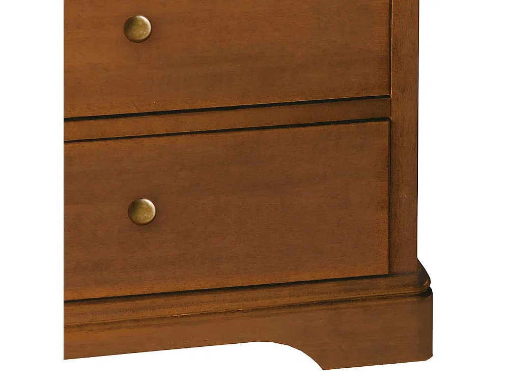 Nachttischschränkchen in Nussbaumfarben drei Schubladen