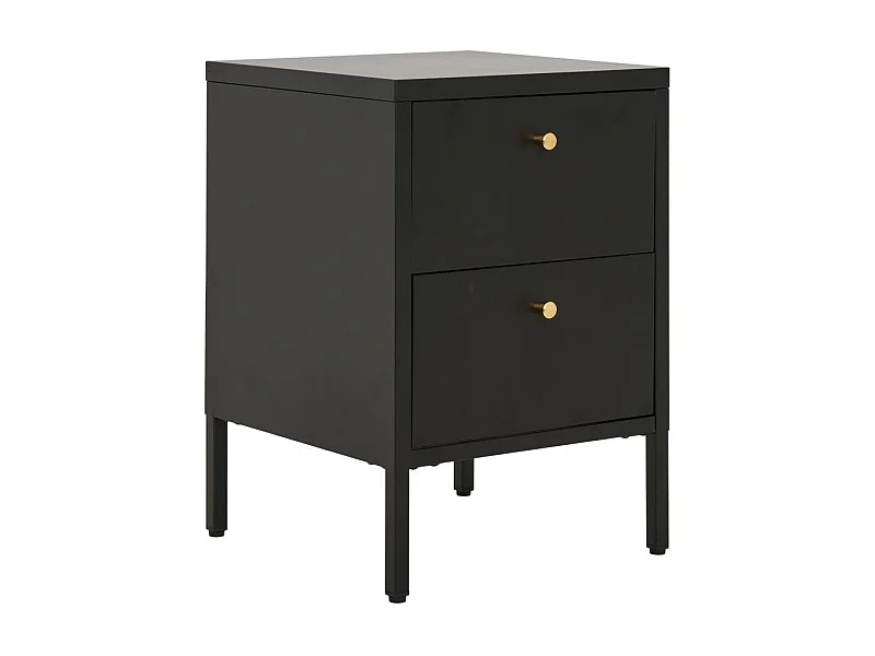 Nachtkommode Nachtschrank aus Metall mit Vierfußgestell