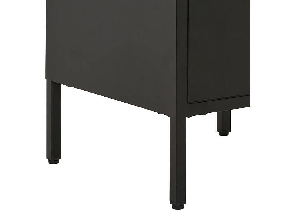 Nachtkommode Nachtschrank aus Metall mit Vierfußgestell