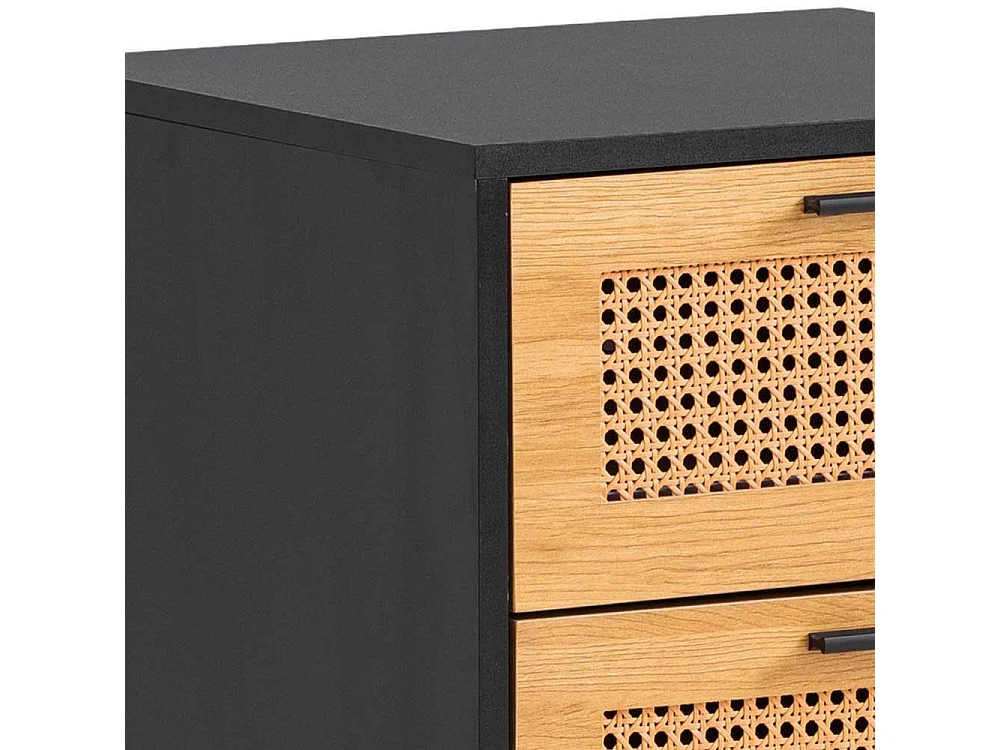 Bettkommode im Skandi Design mit zwei Schubladen