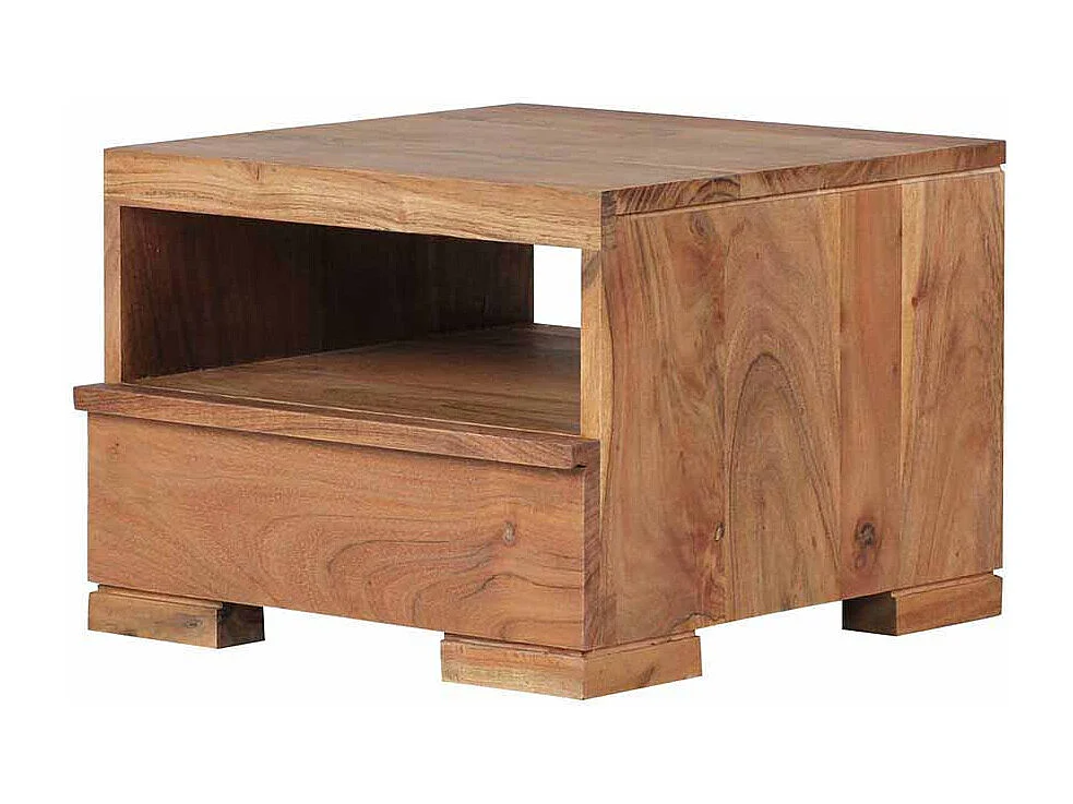 Nachtkonsole aus Akazie Massivholz 40 cm breit