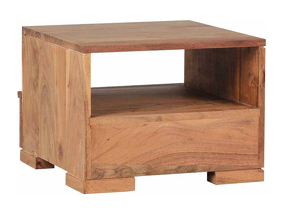 Nachtkonsole aus Akazie Massivholz 40 cm breit